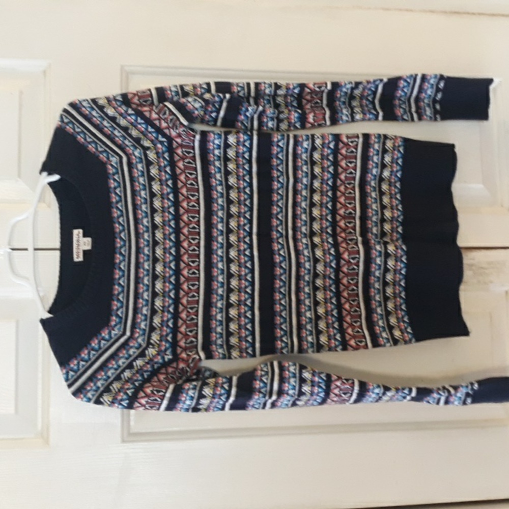 Merona sweater print size xs super cute